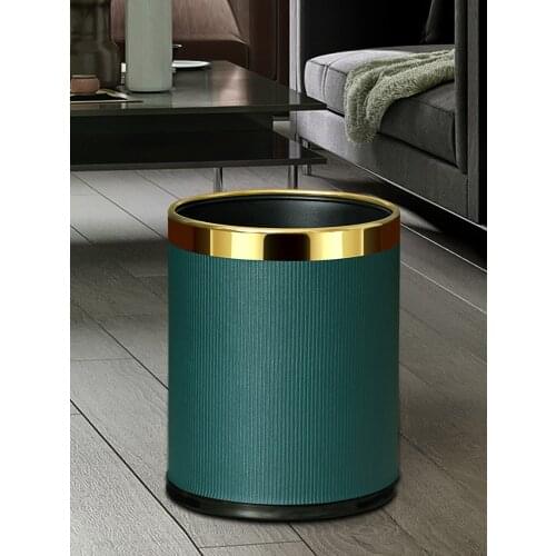 Trash Can Living Room Creative Large Commercial Luxury Hotel Office Poubelle The Goods For Kitchen Garbage Bin