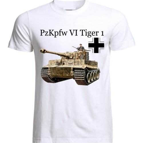 PzKpfw 6 Tiger 1 Panzer WW2 Army War Wehrmacht Men T-Shirt Short Casual harajuku oversized t shirt
