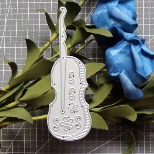 Musical Instrument Violin Punching Die Metal Cutting Dies Scrapbook Decorative Paper Card DIY Embossing Crafts