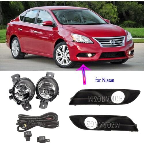 Fog lights headlight for Nissan Sentra bluebird Sylphy 2013-2015 LED fog light covers frame lamp hoods foglight Grille Grilles