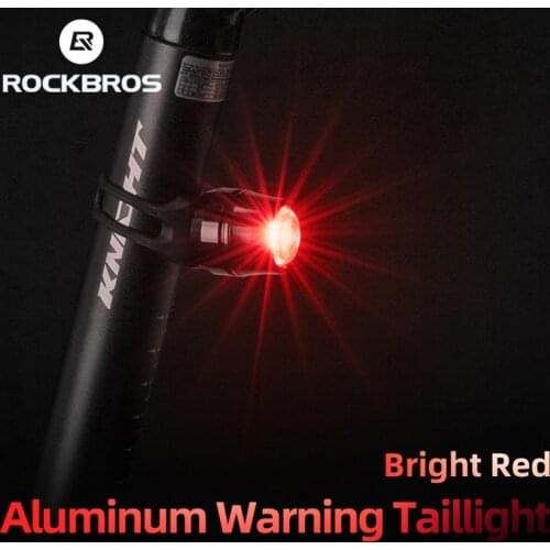 ROCKBROS 3PCS Bicycle Front Led USB Rechargeable Red Light Warning Ultralight Rainproof Multifunctional Light Bike Accessories