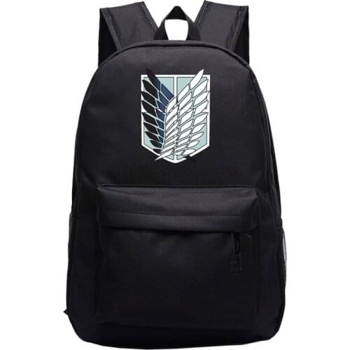 Anime Attack on Titan Laptop Backpacks Teenager Boys Girls Travel Bag Mochila Bagpack Women Men School Shoulder Backpack Satchel