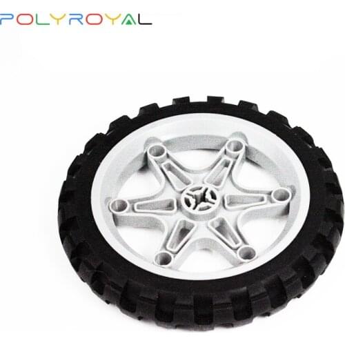 Building Blocks accessories DIY Technic Parts Moc 85x15mm Tire Off-road Car Leather wheel Compatible Assembles Particles