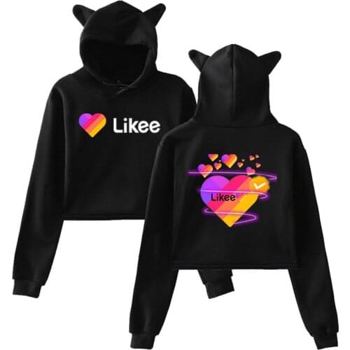 Likee hoodie Sweatshirt Casual girls Women Hooded Pullover Long Sleeve Russia Style Likee App LIKEE Hip Hop Hoodie Clothes Top