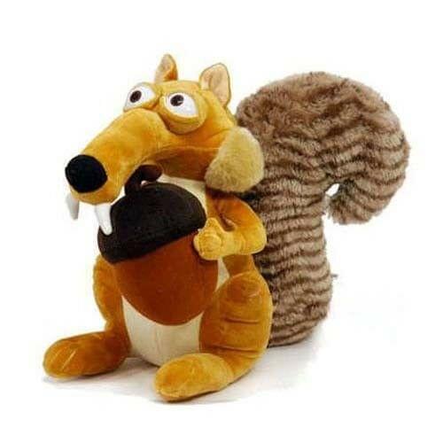 Funny Cute Animal Doll Ice Age 3 SCRAT Squirrel Stuffed Kids Plush Toy Decorations Birthday Gift Anti-wrinkle Pillow For Child