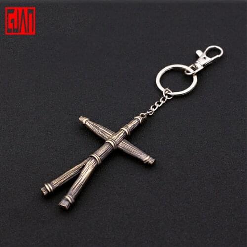Alloy Sword Toy Game Peripheral Scarecrow Model Keychain Pendant Model Cosplay Ornaments Metal Crafts