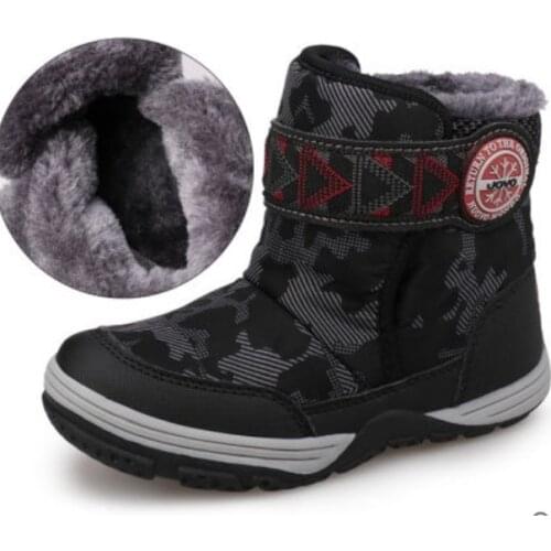 UOVO Boys Snow Boots Baby Winter Children Shoes Warm Comfortable Fashion Outdoor For Kids Size 28-36