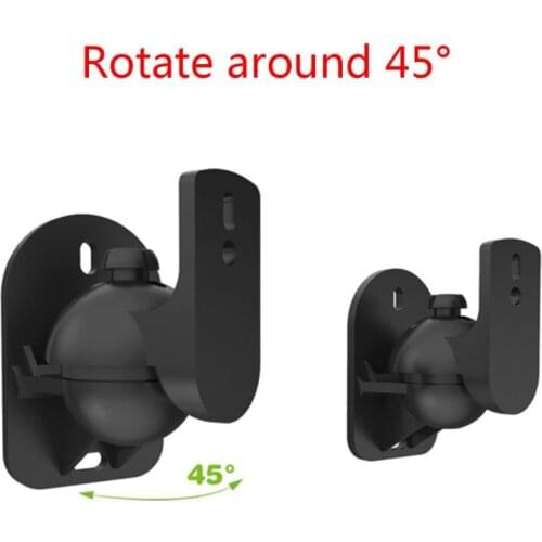 YYDS 1Set Universal Satellite Speaker Wall Mount Bracket Ceiling Stand Clamp with Adjustable Swivel and Tilt Angle Rotation for