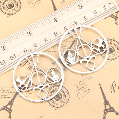 4pcs Charms death libra 46x42mm Antique Pendants,Vintage Tibetan Silver Jewelry,DIY for bracelet necklace