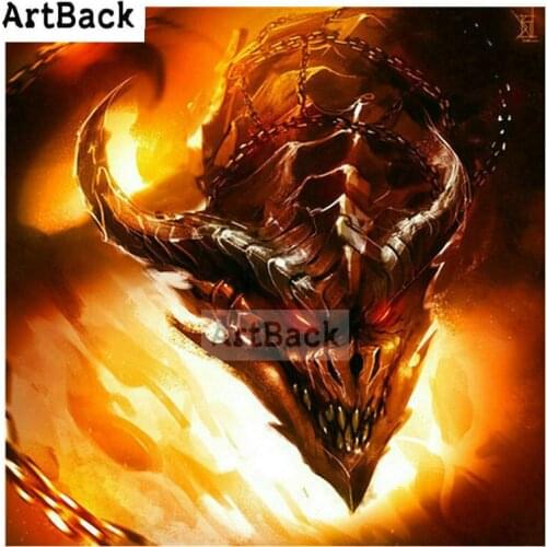 ARTBACK 5d diy diamond painting monster fire dragon diamond embroidery full square drill rhinestone home decoration