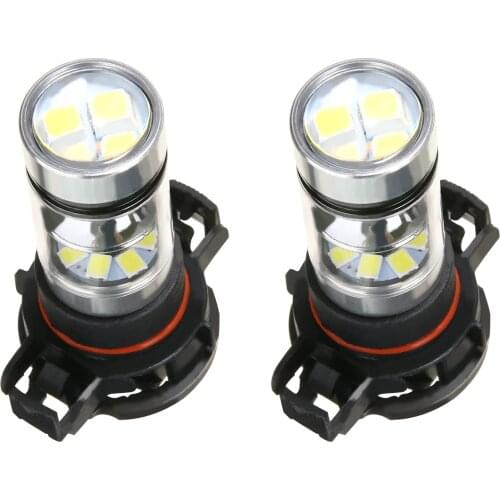 2PCS 5202 H16 PS24W 100W Car LED Fog Light Bulb White Day Running Lights 6000K 12V High Quality Auto Lighting Lamp