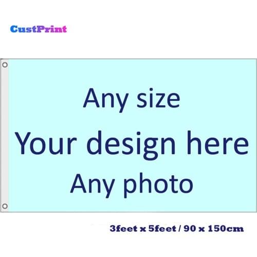 3x5FT Digital Print Custom Flag 90X150CM DIY Polyester Banner Customize Flags And Banners