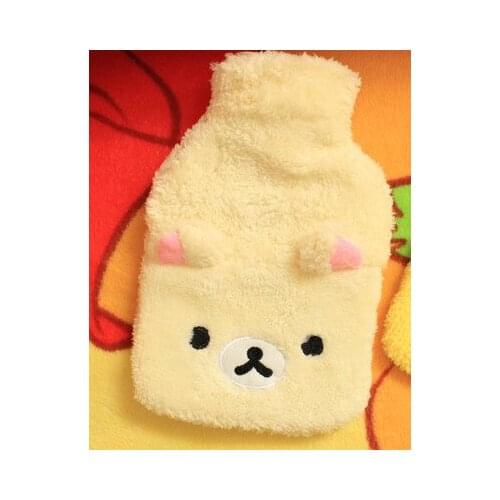 Free shipping Cartoon plush rubber hot water bag water injection dysmenorrhea warm palace warm water bag