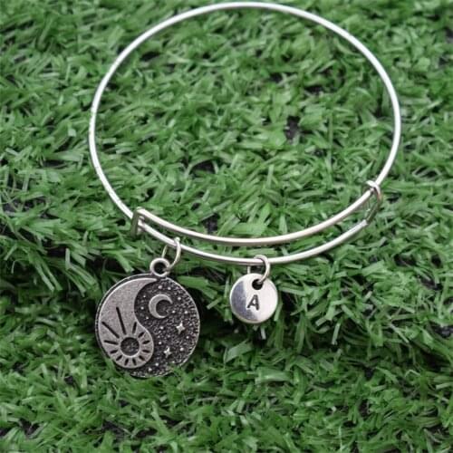 Day and night Sun and moon Yin-Yang Moon Star Bracelet For Women Girl Summer Jewelry Gift