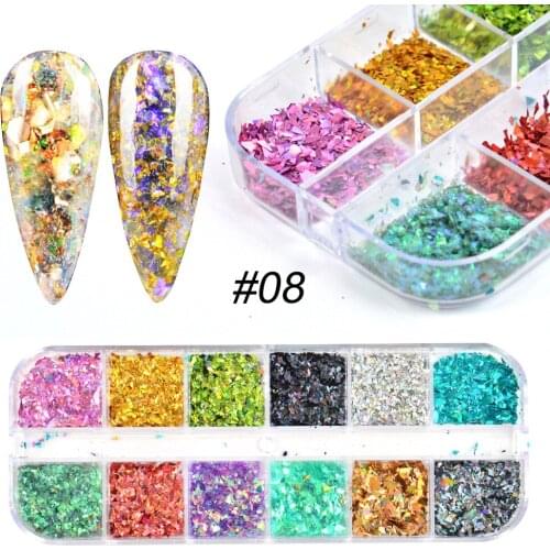 Fluorescence Butterfly Heart Fruits Various Shapes Nail Art Glitter Flakes 3D colourful Sequins Polish Manicure Nail Decoration