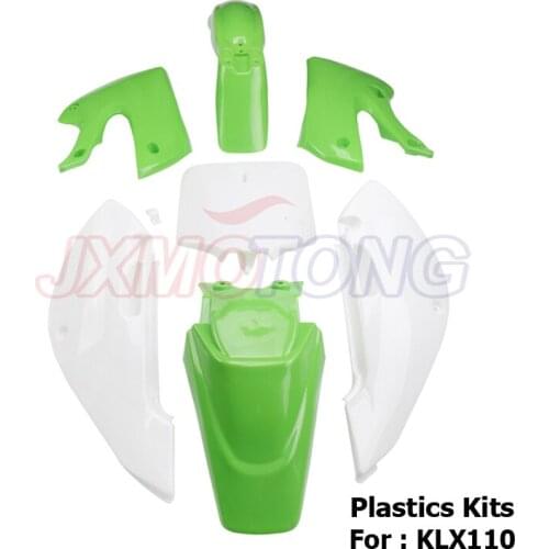 Good quality Complete Body Plastics Kits Plastic Fairing Fender Kit For Kawasaki Kawasaki KLX110 KX65 DRZ110 RM65