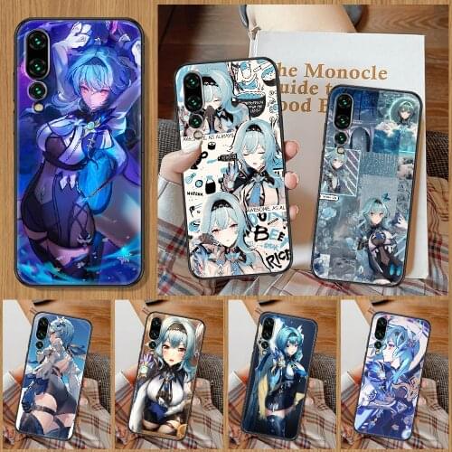 Genshin Impact eula Game Phone Case For Huawei P Mate P10 P20 P30 P40 10 20 Smart Z Pro Lite black fashion shell art back 3D