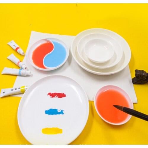 Ceramic Palette Tai Chi Shape Watercolor Palette Ceramic Palette Palette Tray
