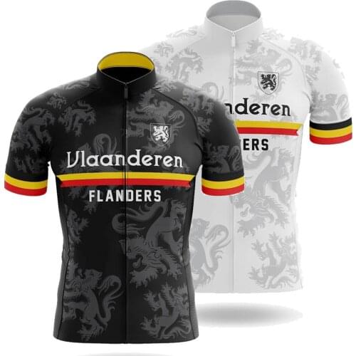 Vlaanderen Flanders Summer 2021 Cycling Clothing Jersey Short Sleeve Road Bike Shirt Bicycle Tops MTB Wear Uniform Maillot