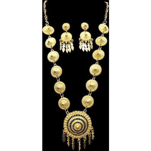 LosoDo Chinese Wind Vintage Necklace for women Gift Thailand Fashion retro golden hollow out Tassel jewelry indian necklace