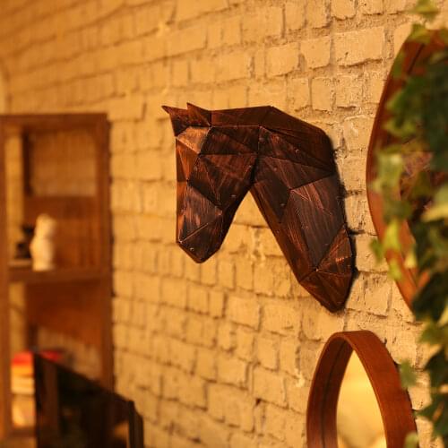 Custom BOLD - Metal 3 Dimension Horse Sculpture Metal Wall Decor and Art, Deer, Metal Art Decor Home Office Decoration Bedroom L