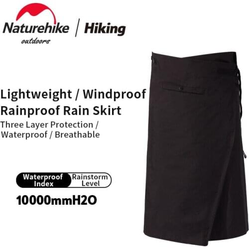Naturehike Ultralight 120g Outdoor Rain Skirt Outdoor Hiking 100% Nylon Windproof Breathable Camp Apron Clothes Accessories