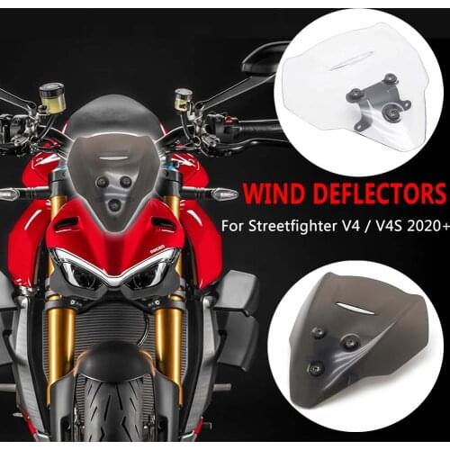 New For DUCATI Streetfighter V4 V4S 2020 2021 Motorcycle Accessories Windscreen Windshield Viser Baffle VIsor Wind Deflectors