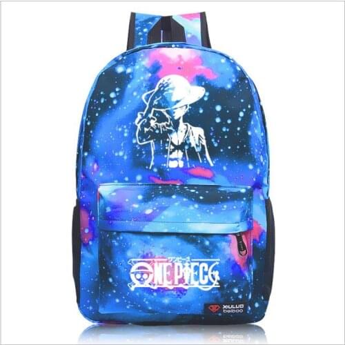New Anime One Piece Luminous Rucksack Students School Bags Beautiful New Pattern School Bags Travel Backpack