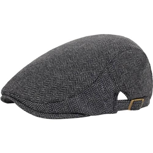 Autumn Winter beret Hats for Men Casual Newsboy Cap Fashion Keep Warm Berets Retro Herringbone Flat Cap Tweed Dad Hats Gorras