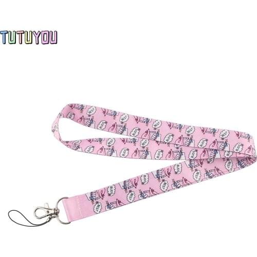 PC2589 Best Friend Painting Art Key Chain Lanyard Neck Strap For Phone Keys ID Card Creative Lanyards