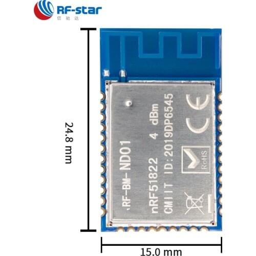 NRF51822 BLE4.2 Transmitter and Receiver UART Module Slave Beacon RF-BM-ND01