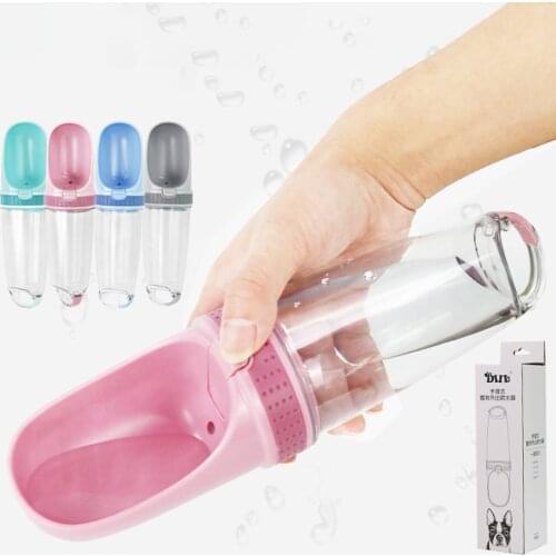 Portable Pet Dog Water Bottle Puppy Drinking Bowl Travel Cat Dispenser Outdoor Sports Water Container Pet Supplies