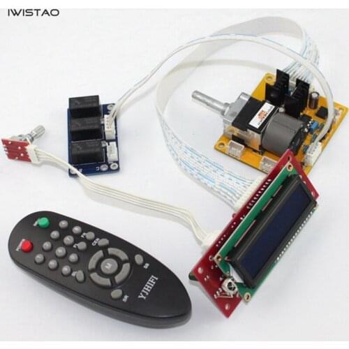 Amplifier Volume Potentiometer ALPS Remote-Control 3 Chs Inputs Selection Kit LCD Display for HIFI Audio Free Shipping