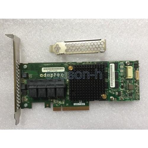Adaptec ASR-71605 16-Port 6Gb/s 1GB SAS SATA PCIe RAID Controller PCIe 3.0 x8 +4pcs cables
