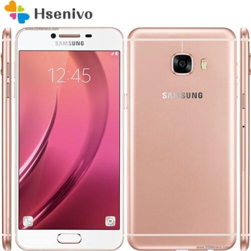 Samsung Galaxy C5 C5000 Refurbished-Original Unlocked Android 2600 mAh Dual SIM Wi-Fi 16MP 5.2' 32GB 4GB RAM Free Shipping