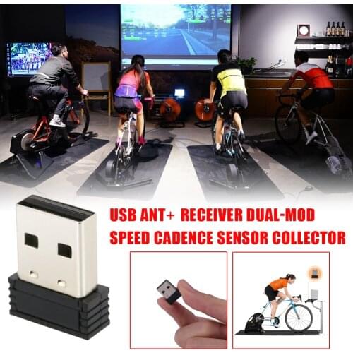 USB ANT+ Receiver Bicycle ANT+ Blue-tooth Dual-Mode Speed Cadence Sensor Cycling Platform For Spinning Training Wireless Cadence