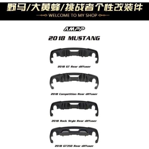 Suitable for Ford 18-20 Mustang Modified Lip Double Out Competitive Rear Spoiler Ac Small Surround