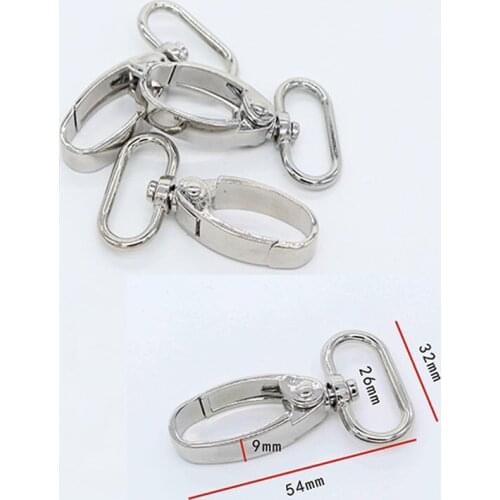 1 Inch Swivel Snap Hooks, Nickel / Bronze Finish