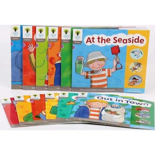12pcs/set original Oxford reading tree level 1 Entry basic Pronunciation English picture book kids reading by talking pen