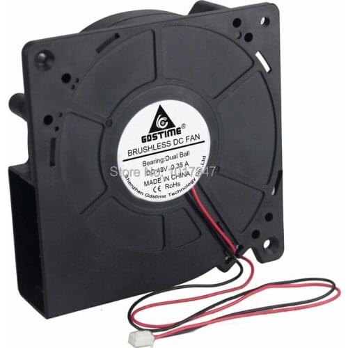 2 pieces lot Gdstime DC 48V 2Pin Ball Bearing Motor Blower Cooling Fan 12032 120mm 120x32mm