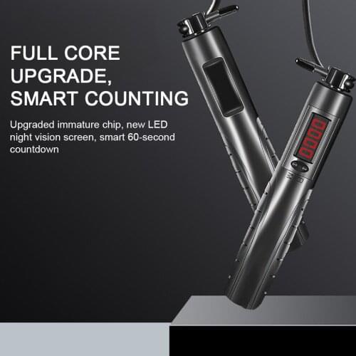 3M Unisex Smart Electronic Counting Skipping Rope Cordless Ball Bearing Steel Wire Multifunctional Skipping Rope