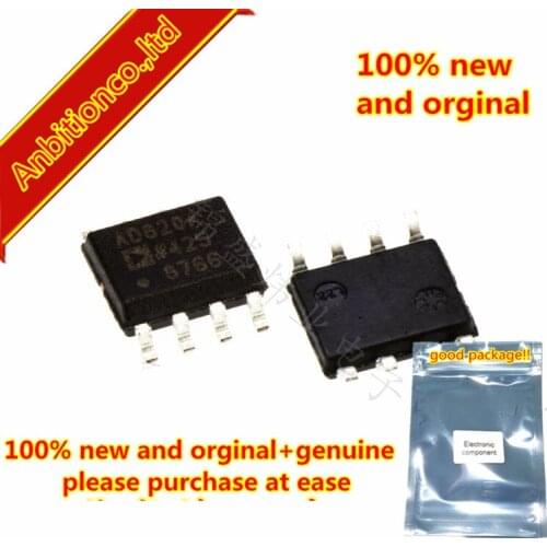 5pcs 100% new and orginal AD820ARZ AD820A SOP-8 Single-Supply, Rail-to-Rail, Low Power FET-Input Op Amp in stock