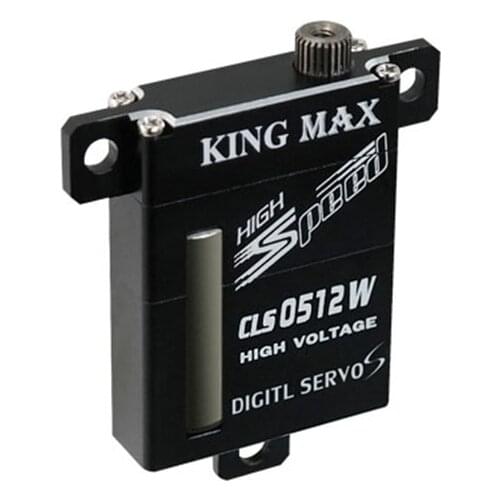 FATJAY KINGMAX CLS0512W 21g 6.0kg.cm digital metal gear wing servo 8mm thin full CNC aluminum case for RC airplanes