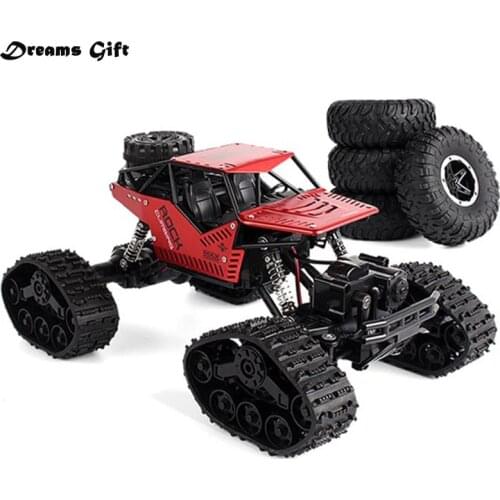 Electric Rc Car Rock Crawler Remote Control Toys Change Track Tire Radio-Controlled Cars Gifts Toys For Boys Rc Crawler Wheel
