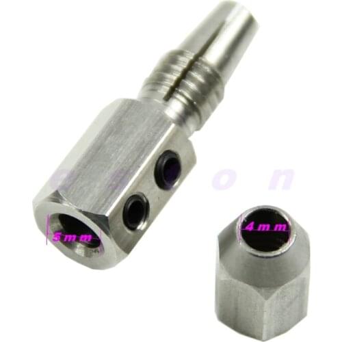 Flex Collet Coupler For 5mm Motor Shaft & 4mm Cable RC Boat Stainless Steel 1pc