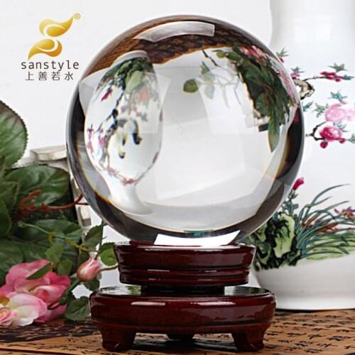 As water Zhaocai transparent white crystal ball decoration bridal wedding room decor decoration 0758 Home Furnishing