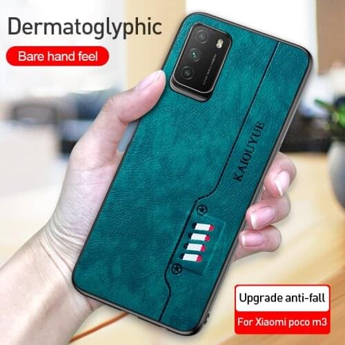 Cassette Leather Phone Case For Xiaomi Poco m3 m 3 pro m3pro 5G Shell Soft TPU Protective Cover Coque Anti-fall Pocom3 Pro 6.5"