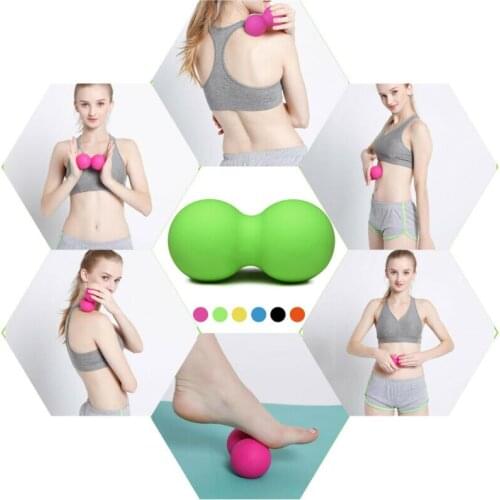 Lacrosse Myofascia Ball Peanut Massage Ball High Density Lightweight Fitness Body Fascia Massage Yoga Exercise Relieve Pain