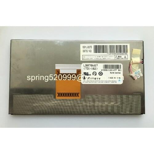 LB070WQ7(TD)(02) LB070WQ7-TD02 Original 7 inch 480*234 CCFL LCD Display Screen for Car Navigation and AV System