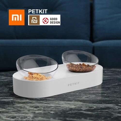 Xiaomi PETKIT Pet Bowl Feeding Dishes Adjustable Double Feeder Bowls Water Cup Cat Bowls Drinking Bowl